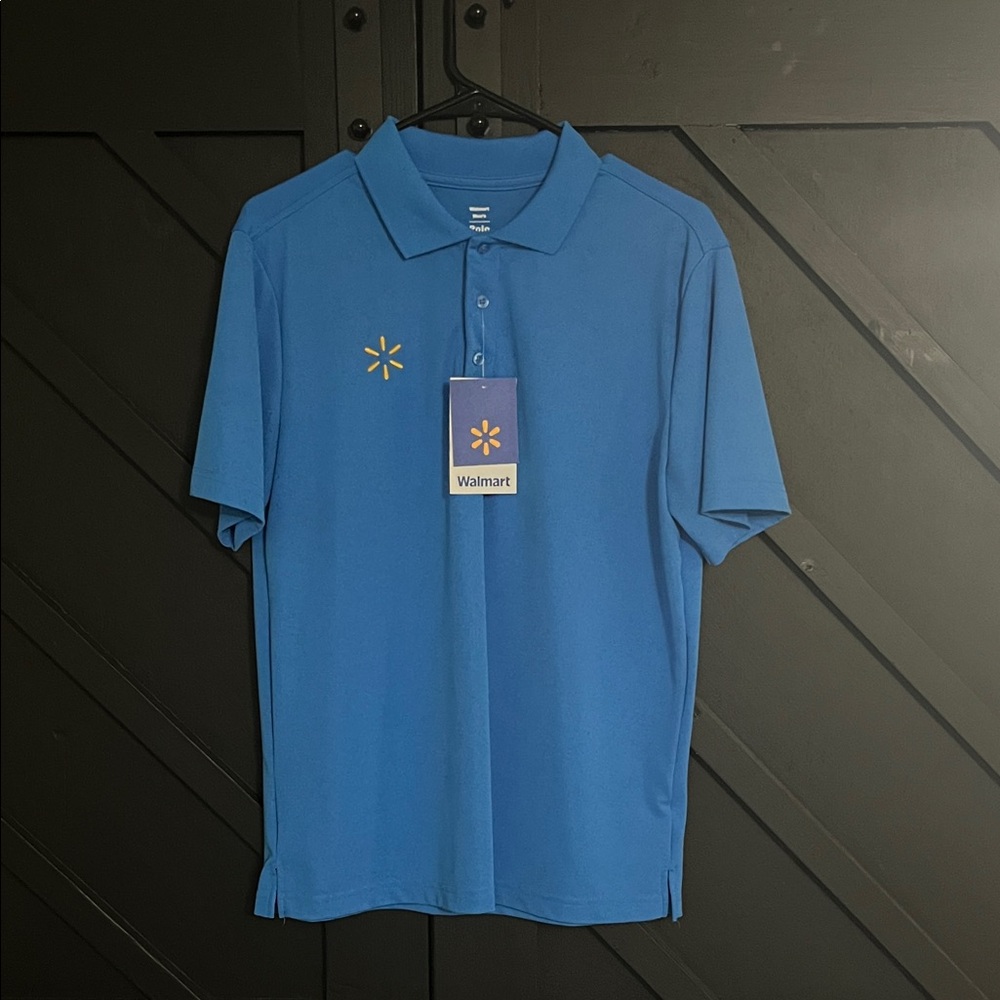 Men’s Blue Walmart Polo Shirt with Logo